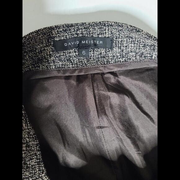 David Meister Black Cream Wide Leg Pants Size 6 - Picture 4 of 6